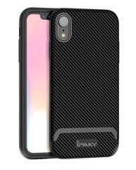 Ударопрочный чохол iPaky TPU+PC для iPhone XR Чорний / Сірий