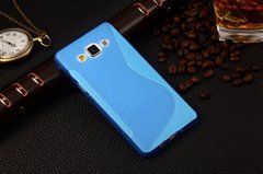 Чохол TPU S-line для Samsung A700H Galaxy A7 Синій