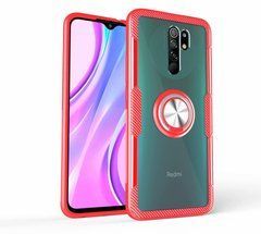 Защитный чехол Crystal Ring для Xiaomi Redmi 9 Красный