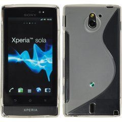 Чохол TPU S-line для Sony Xperia Sola MT27i Прозорий