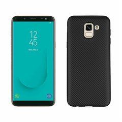 Защитный чехол Carbon TPU для Samsung J600 Galaxy J6 2018 Черный