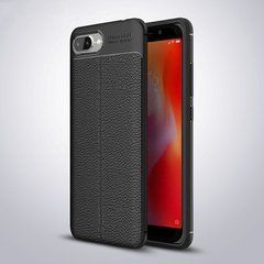 Защитный чехол Leather для Realme C2 Черный