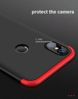 Захисний чохол GKK Full 360 для Xiaomi Mi6X / Mi A2 Чорний / Червоний