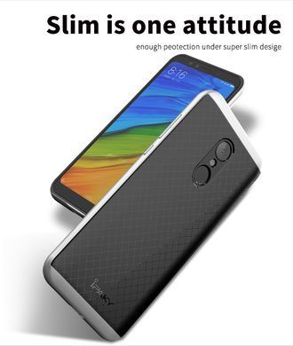 Ударопрочный чехол iPaky TPU+PC для Xiaomi Redmi 5 Черный / Серебристый