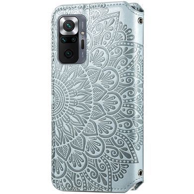 Чохол-книжка Flower Book для Xiaomi Redmi Note 10 / Redmi Note 10S / Poco M5s Сірий