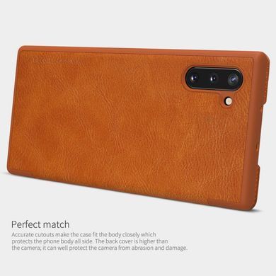 Чехол-книжка Nillkin Qin для Samsung N970F Galaxy Note 10 Коричневый