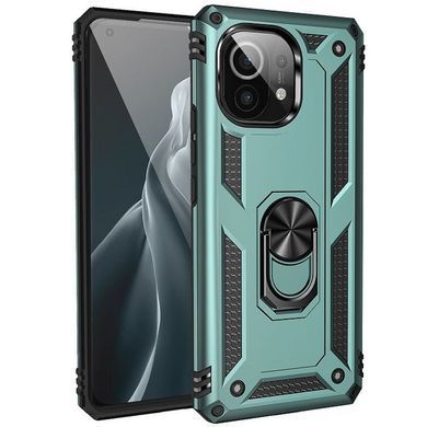 Защитный чехол Kvadrat Ring для Xiaomi Mi 11 Lite / Mi 11 Lite 5G / 11 Lite 5G NE Зеленый