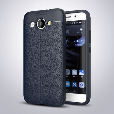 Захисний чохол Leather для Huawei Y3 2017 / Y3 2018 Синій