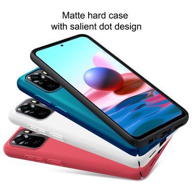 Защитный чехол Nillkin Frosted Shield для Xiaomi Redmi Note 10 / Redmi Note 10S / Poco M5s Белый