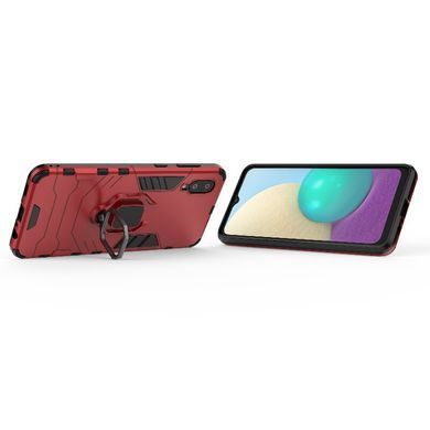 Защитный чехол Strong Guard Ring для Samsung A022F Galaxy A02 Красный
