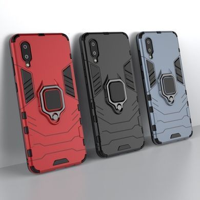Защитный чехол Strong Guard Ring для Samsung A022F Galaxy A02 Черный