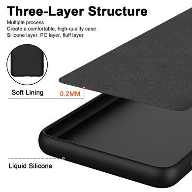 Защитный чехол Liquid Case Full Camera для Xiaomi Redmi 12 Черный