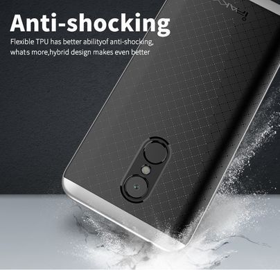 Ударопрочный чехол iPaky TPU+PC для Xiaomi Redmi 5 Черный / Серебристый