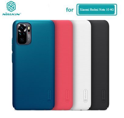 Защитный чехол Nillkin Frosted Shield для Xiaomi Redmi Note 10 / Redmi Note 10S / Poco M5s Белый