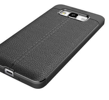 Защитный чехол Leather для Samsung J700 Galaxy J7 / J701 Galaxy J7 Neo Черный