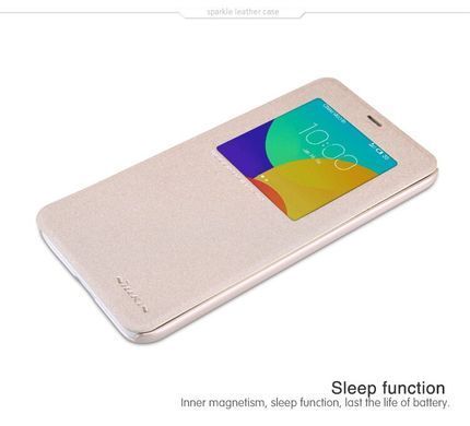 Чохол-книжка Nillkin Sparkle для Meizu M1 Note Золотий