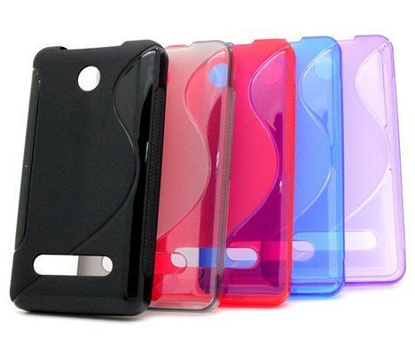 Чехол TPU S-line для Nokia Asha 210 Черный
