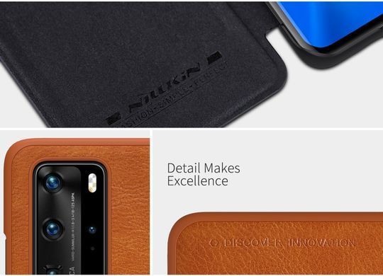 Чохол-книжка Nillkin Qin для Huawei P40 Pro Чорний