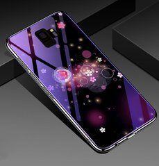 Захисний чохол Fantasy з глянцевими торцями для Samsung G960F Galaxy S9 (квіти) Малиновий