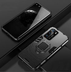 Захисний чохол Strong Guard Ring для Huawei P40 Чорний