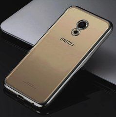 TPU чехол Electro-plating для Meizu M5 Черный