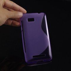 Чехол TPU S-line для HTC Desire 400 (One SU) Фиолетовый