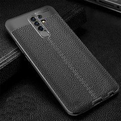 Захисний чохол Leather для Xiaomi Redmi 9 Чорний