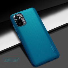 Захисний чохол Nillkin Frosted Shield для Xiaomi Redmi Note 10 / Redmi Note 10S / Poco M5s Синій