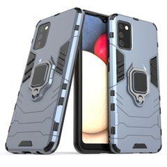 Захисний чохол Strong Guard Ring для Samsung A025 Galaxy A02s Navy