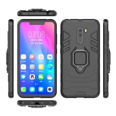 Защитный чехол Strong Guard Ring для Xiaomi Pocophone F1 Красный