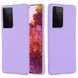 Защитный чехол Liquid Case Full Cover для Samsung Galaxy S21 Ultra Сиреневый