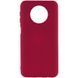 Защитный чехол Liquid Case Full Cover для Xiaomi Redmi Note 9 5G / Redmi Note 9T Малиновый
