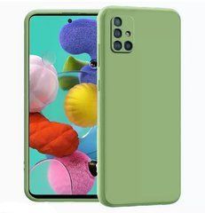 Защитный чехол Liquid Case Full Camera для Samsung A715F Galaxy A71 2020 Салатовый