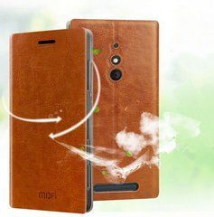 Чехол-книжка MOFI для Nokia Lumia 830 Коричневый