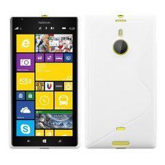 Чехол TPU S-line для Nokia Lumia 1520 Белый