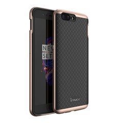 Ударопрочный чохол iPaky TPU+PC для OnePlus 5 Чорний / Рожевий