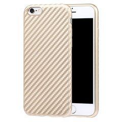 Захисний чохол Carbon TPU для iPhone 6 / 6S Золотий