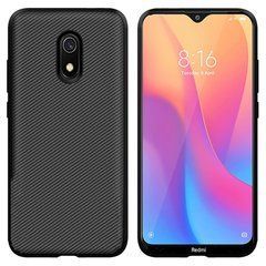 Защитный чехол Carbon TPU для Xiaomi Redmi 8A Черный