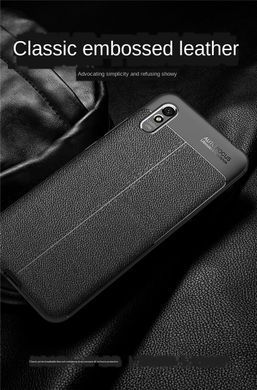 Защитный чехол Leather для Xiaomi Redmi 9A Черный