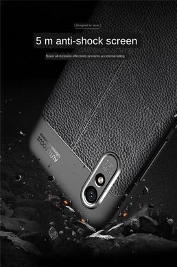 Защитный чехол Leather для Xiaomi Redmi 9A Черный