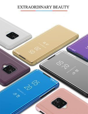 Чохол-книжка Clear View Mirror для Xiaomi Redmi Note 9 Pro / Redmi Note 9S / Redmi Note 9 Pro Max Фіолетовий