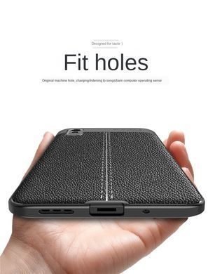 Защитный чехол Leather для Xiaomi Redmi 9A Черный