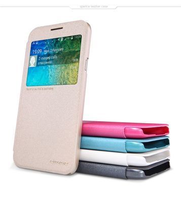 Чохол-книжка Nillkin Sparkle для Samsung E500H Galaxy E5 Білий