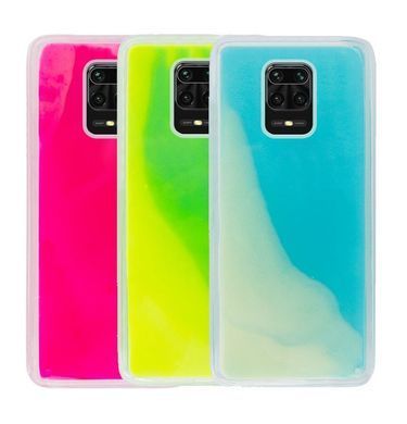 Захисний чохол Neon с песком для Xiaomi Redmi Note 9 Pro / Redmi Note 9S / Redmi Note 9 Pro Max Блакитний