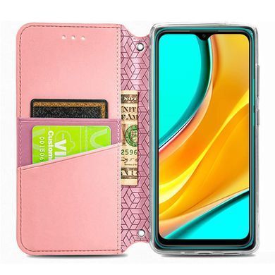 Чохол-книжка Flower Book для Xiaomi Redmi 9C / Redmi 10A Рожевий