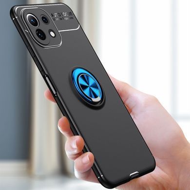 Захисний чохол Color Ring для Xiaomi Mi 11 Lite / Mi 11 Lite 5G / 11 Lite 5G NE Чорний / Синій
