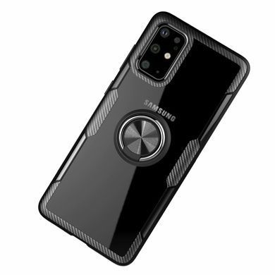 Защитный чехол Crystal Ring для Samsung A715F Galaxy A71 2020 Черный