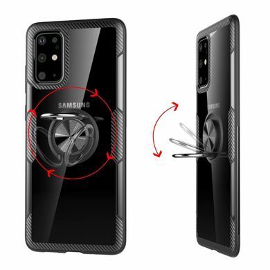 Защитный чехол Crystal Ring для Samsung A715F Galaxy A71 2020 Черный