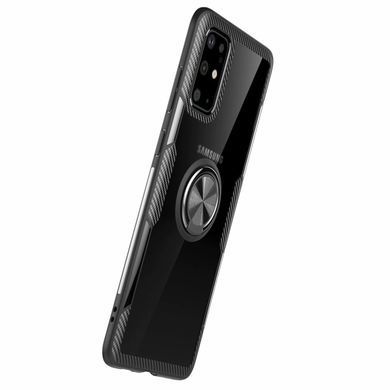 Защитный чехол Crystal Ring для Samsung A715F Galaxy A71 2020 Черный