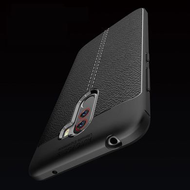 Защитный чехол Leather для Xiaomi Pocophone F1 Черный